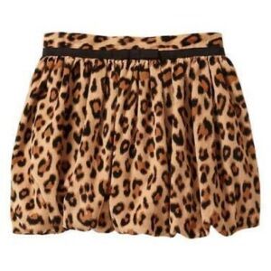 Baby Gap Leopard Print Bubble Corduroy Skirt 5T